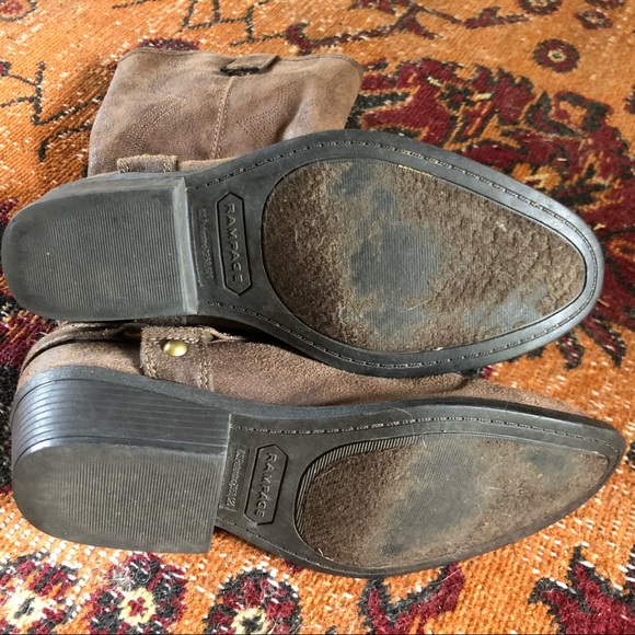 Rampage Faux Suede Western Boots - Picture 4 of 4